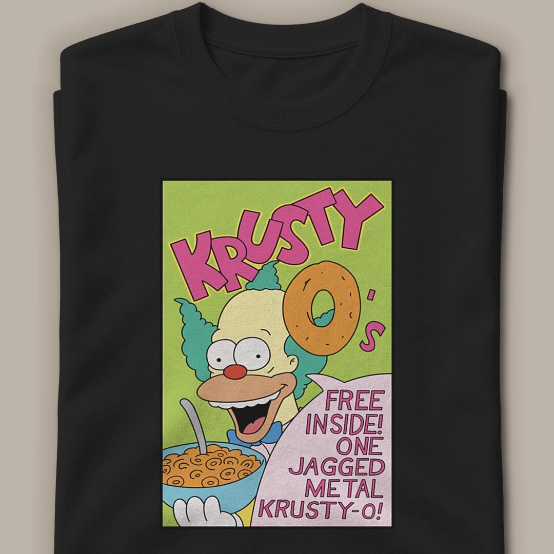 Krusty O's, Simpsons T-shirt, Krusty the Clown, Retro 90s Tee - Etsy