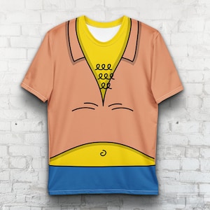 Camiseta de disfraz de Barney Gumble, Los Simpsons, camiseta con el personaje por todas partes, camiseta de algodón ultra suave para hombres y mujeres