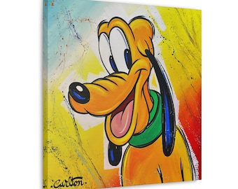 新品★プルート Pluto 愛犬 油絵風 額縁 絵画 木製 シック★ディズニー 新品☆プルート Pluto 愛犬 油絵風 額縁 絵画 木製 シック