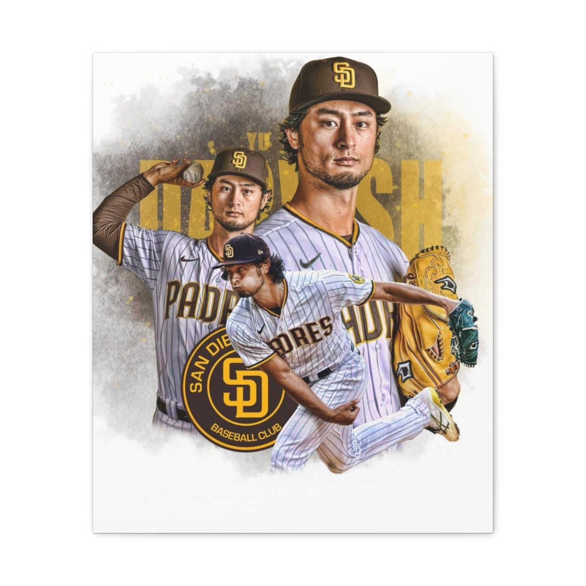 Yu Darvish Canvas Wrap: San Diego Padres MLB Wall Art - Etsy