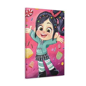 Vanellope von Schweetz Wreck-It Ralph Disney Pixar Canvas Gallery Wrap