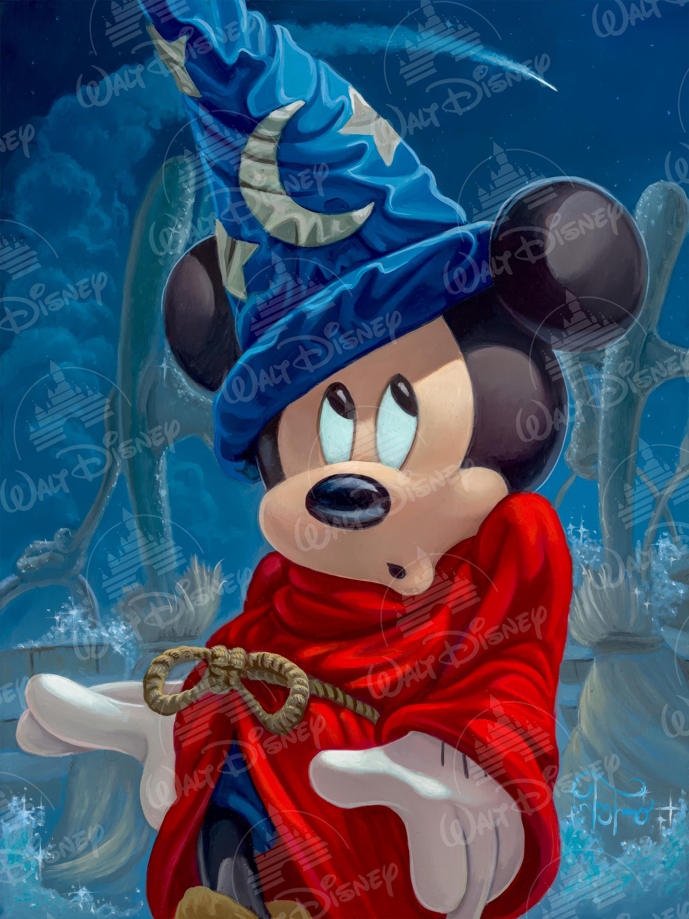 Sorcerer Mickey Mouse Canvas Art Print | Disney Fantasia, Messy