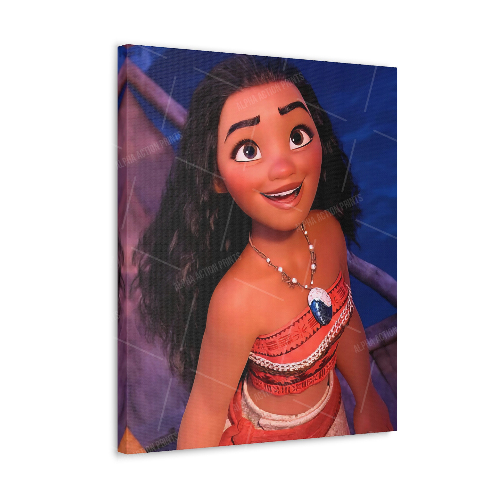 Moana Poster, Disney, Canvas Wrap Wall Art, Baby Room Nursery