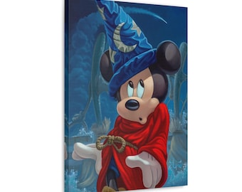 ミッキーマウス ファンタジア アートプリント：魔法使いの弟子