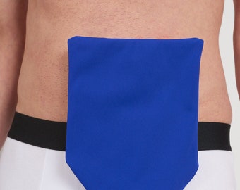 Expandable Ostomy Pouch Cover - Blue