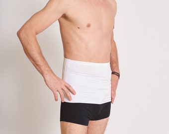 Semi-Rigid Ostomy Belt - White