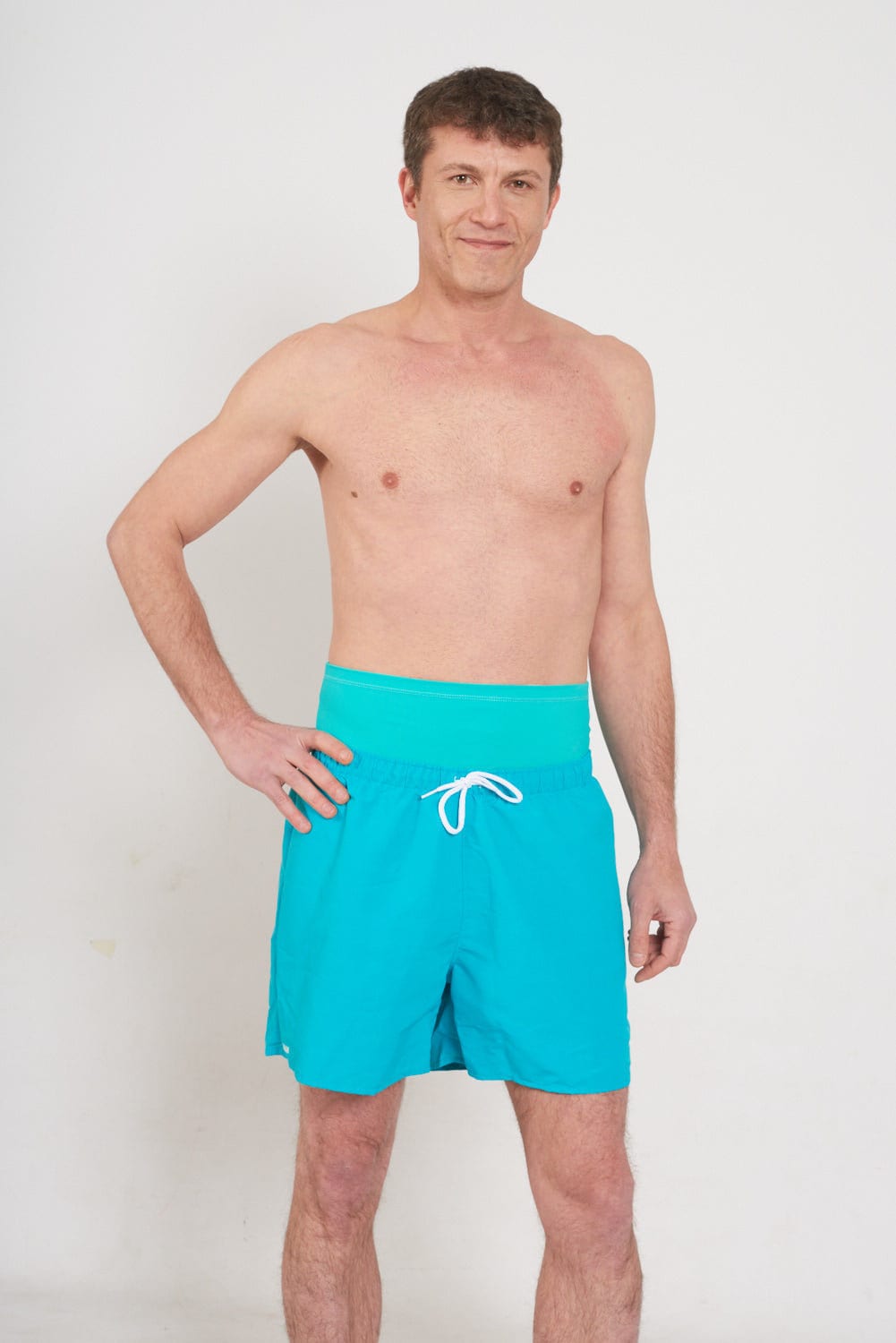 Ostomy Swim Wrap - Cyan