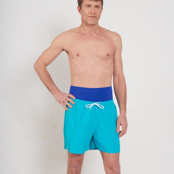 Ostomy Swim Wrap - Blue