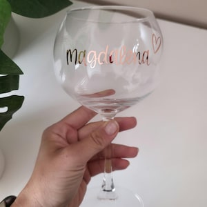 Copa de vino XL personalizada / copa de gin tonic de 700 ml: regalo con texto y nombre deseados