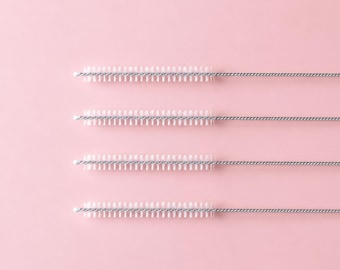 Straw Cleaning Brush Stainless Steel Reusable Straw Brush Cleaner Tumbler Accessories Stanley Straw Brush Drinking Straw Brush Bulk Supply