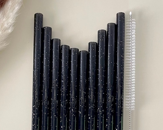 Glitter Tumbler Straw For Stanley Glitter Straw Tumbler Replacement Straw Tumbler Cup Accessories Reusable Clear Plastic Straw Bulk Supply