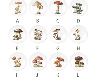 Mushroom drawer knobs, vintage mushroom drawer handles, nursery knobs,nursery plant decor,cabinet knobs,knobs for drawers