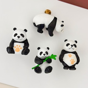 Lovely Panda cabinet knobs Animals wood Nursery Drawer handle pulls Panda cupboard knob handle Children&#39;s cabinet knob Kids Pet Lover Gift