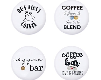 Puxadores de gaveta com tema de café, puxadores decorativos de cerâmica para café, decoração de puxadores de cômoda, puxadores de armário, puxadores para gavetas
