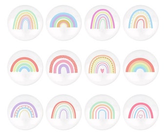Rainbow drawer handle knobs, rainbow nursery room cabinet handles, childrens drawer knobs, sun handle decor,cabinet knobs,knobs for drawers