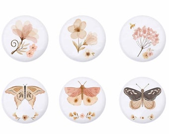 Blumen Schmetterling Keramik Schubladengriff Griffe Kinderzimmer Knäufe Tiere Knäufe für Kinderzimmer Schubladen Kinderschrankknopf, Ikea Knobs Kids