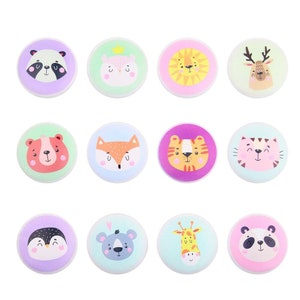 Ladeknoppen voor dieren, ladegrepen voor safaridieren, kinderkamerknoppen, kinderkamerinrichting, kastknoppen, knoppen voor lades