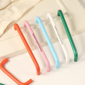 Colorful Cabinet Handles for Children Colorful Drawer dresser nursery knob pulls, custom engraved Kids cupboard closet pulls knobs handles