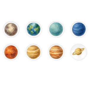 Solar system Ceramic Drawer handle knobs, Nursery Planet Cabinet Knob Handle,Children&#39;s cabinet knob,Ikea Dresser Knob Kids Room Space Knobs