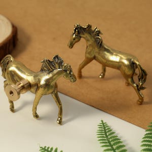 Running horse Cabinet Cupboard knobs handle Jungle Animals drawer handles Knobs Adventure Forest Animal nursery Dresser Wardrobe knob handle