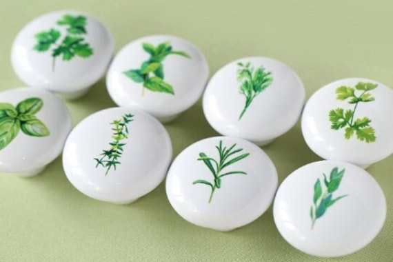 green knobs for dresser Plants Ceramic Knobs, Leaf Drawer Knobs, Nursery knobs,Dresser Pull Handles,Wardrobe pulls,Kitchen Knobs, drawers YGroup_monroedress