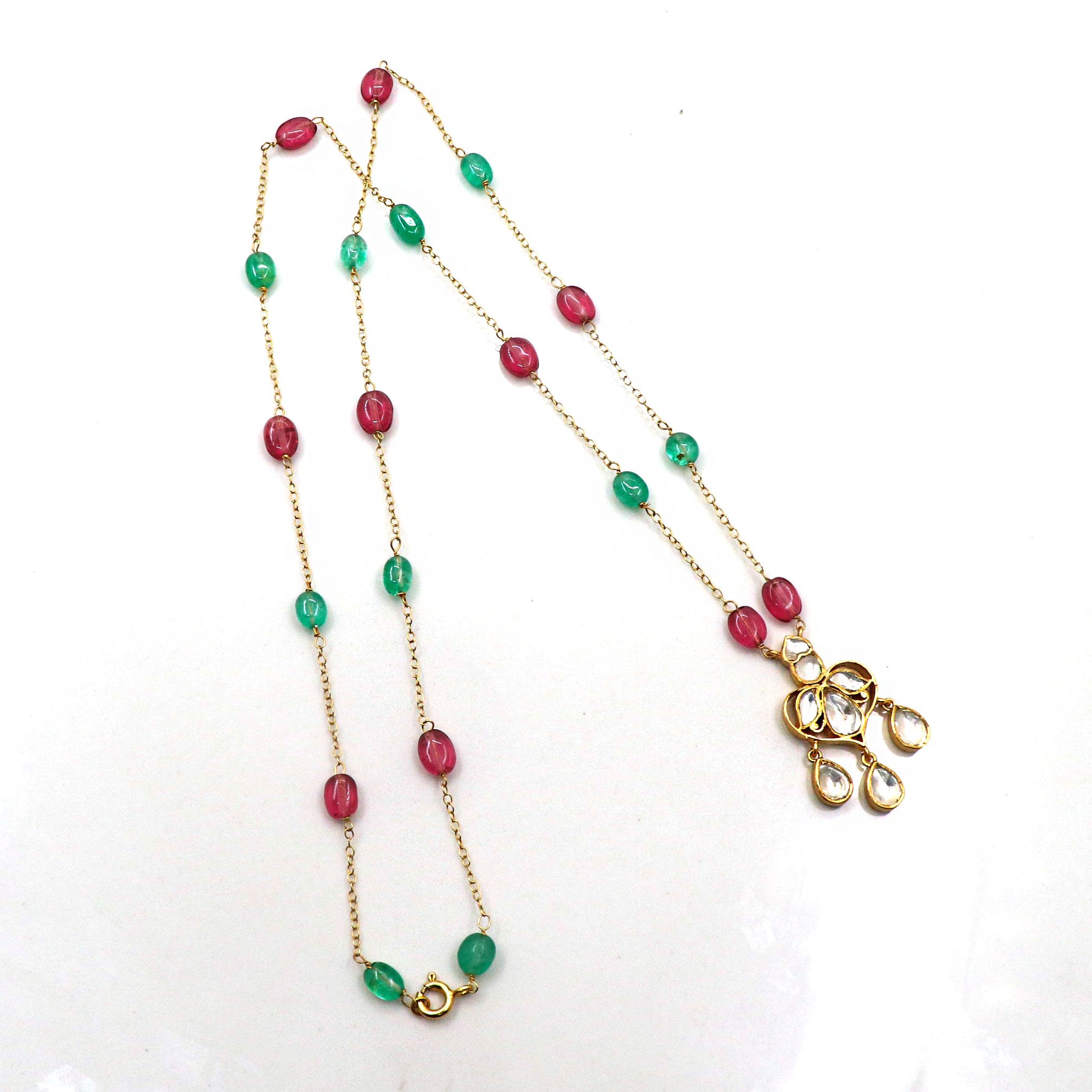 ネックレス・ペンダント DIDIER DUBOT [July Birthstone Ruby] Debondidi Necklace JDRNR Debon D.D Gold Necklace