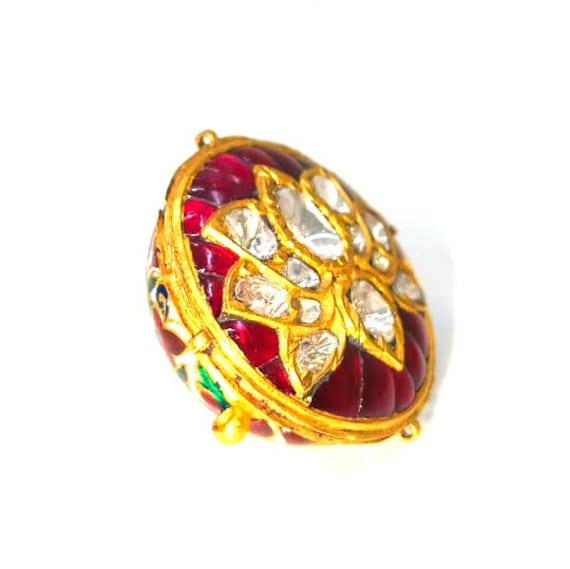 Buy 22kt Gold Rakhdi Borla Kundan Jadau Diamond Polki Jewellery