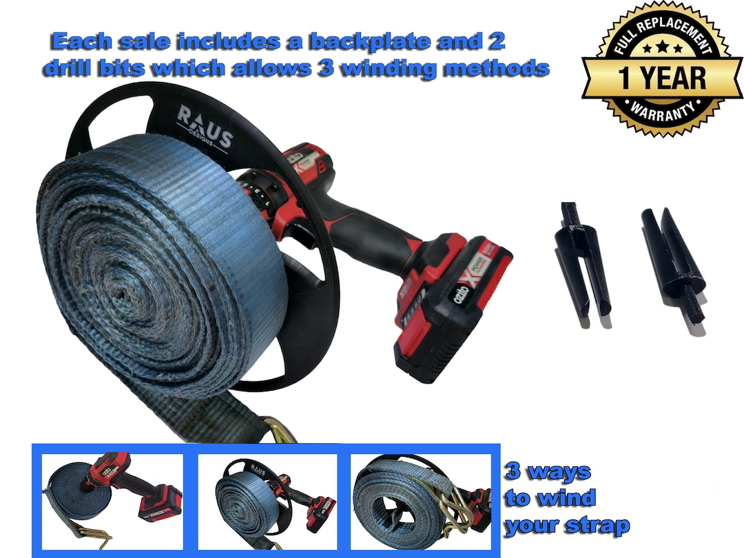 bing Ratchet Binder Tie Down Strap Winder Drill Etsy