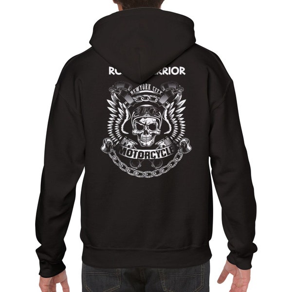 Men Biker Pullover Hoodie - Motorcycle Hoodie - Men Hoodie