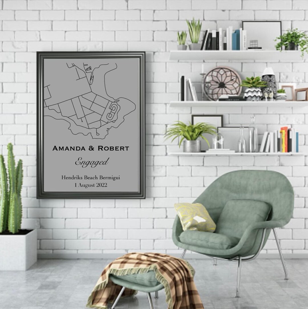 Custom Map Illustration - Etsy