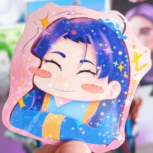 Adesivo Jinshi Premum Estrela Laminado - Diários do Boticário - Jinshi La Boticaria - por Colchetos