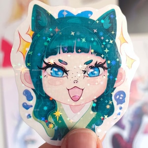 Maomao Sticker Premium Star Laminated - The Apothecary Diaries - Xiaomao La Boticaria - by Colchetos