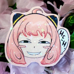 Anya Forger Sticker Premium Star Laminated - Anya Forger Spy X Family - by Colchetos