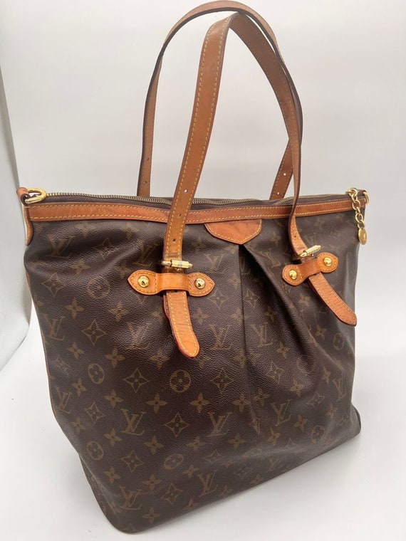 100% Authentic Louis Vuitton Zipper Palermo PM Browns Monogram