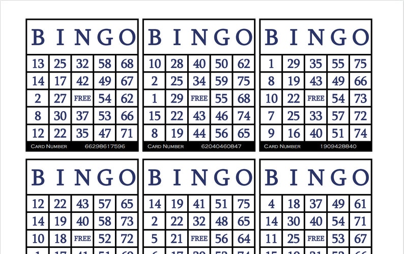 3600 Printable Bingo Cards 6 per - Il 794xN.4539334740 Fq3a 