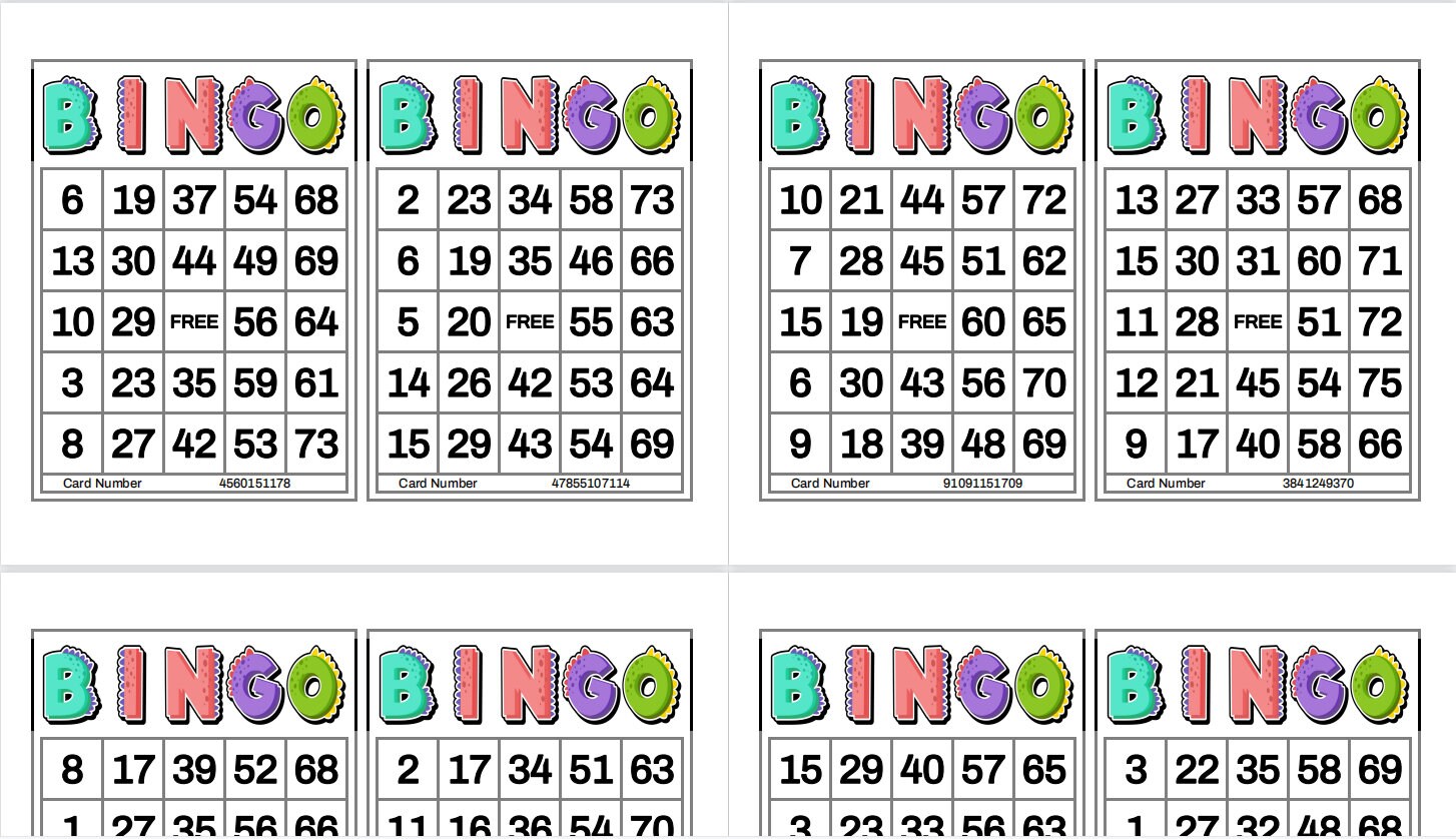 1200 cartones de bingo imprimibles, 2 por página, grandes, actividades para  personas mayores, niños, días festivos, juegos de fiestas para adultos,  cartones de bingo Zoom, 1-75 bolas -  España