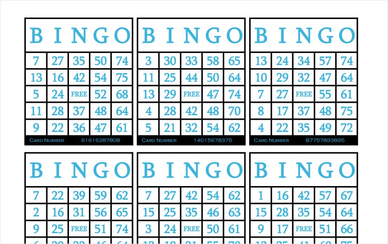 3600 Printable Bingo Cards 6 per - Il 794xN.4586049877 Eax0 