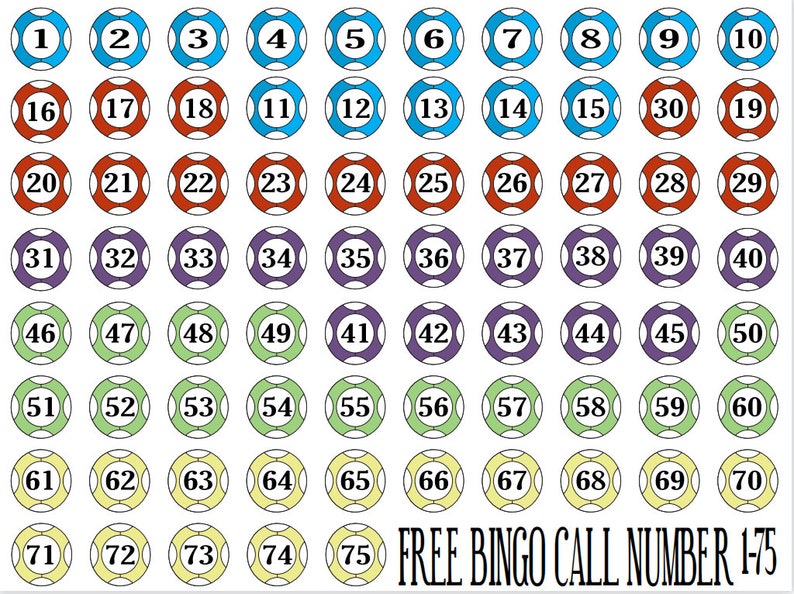 1200 Printable Bingo Cards 2 per Page Large Activities for - Etsy Canada