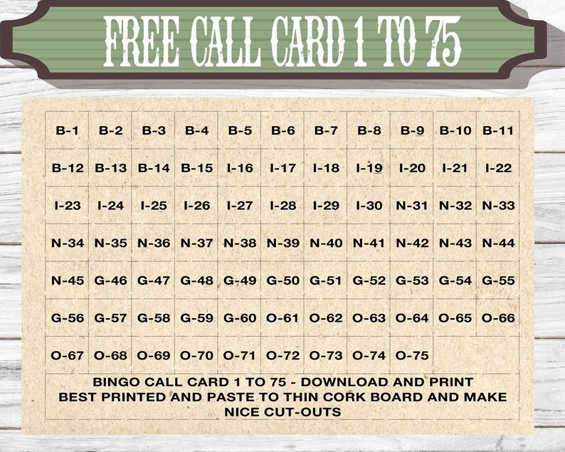Classic Game Bingo Cards Printable Instant Download 1200 Cards 2 per ...