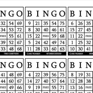 3600 Printable Bingo Cards 6 per - Il 300x300.4585998573 8qpo 