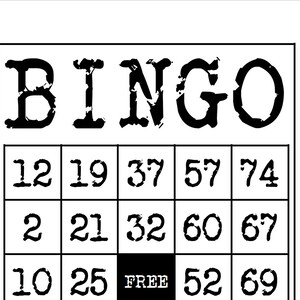 1800 cartones de bingo imprimibles, 1 por página, suministros para recuerdos de fiesta para todas las ocasiones, juego de bingo clásico de 1 a 75 bolas, descarga instantánea de éxitos de fiesta