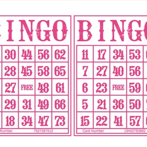 1200 Printable Bingo Cards, 2 per page, Large, Activities for Seniors, Kids, Holidays, Parties Games for Adults, Zoom Bingo Cards, 1-75 Ball
