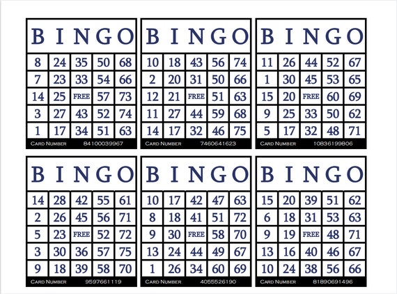 Bingo Cards www.salaberlanga.com