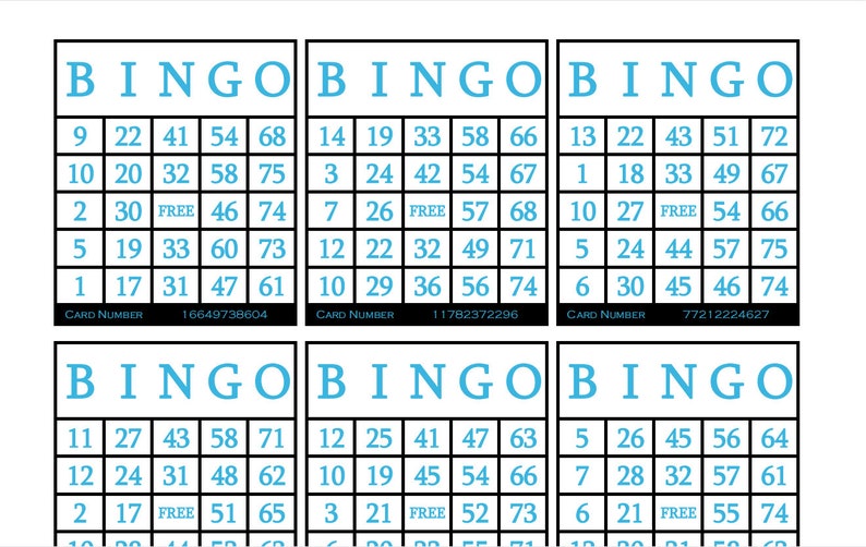 3600 Printable Bingo Cards 6 per - Il 794xN.4586049879 8d9e 