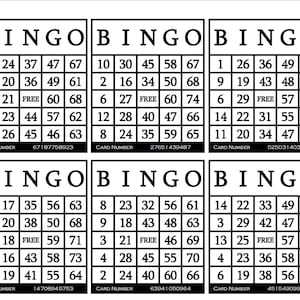3600 Printable Bingo Cards 6 per - Il 300x300.4586006045 R5yw 