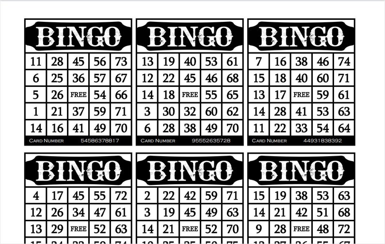 3600 Printable Bingo Cards 6 per - Il 794xN.4543811146 Rhcz 