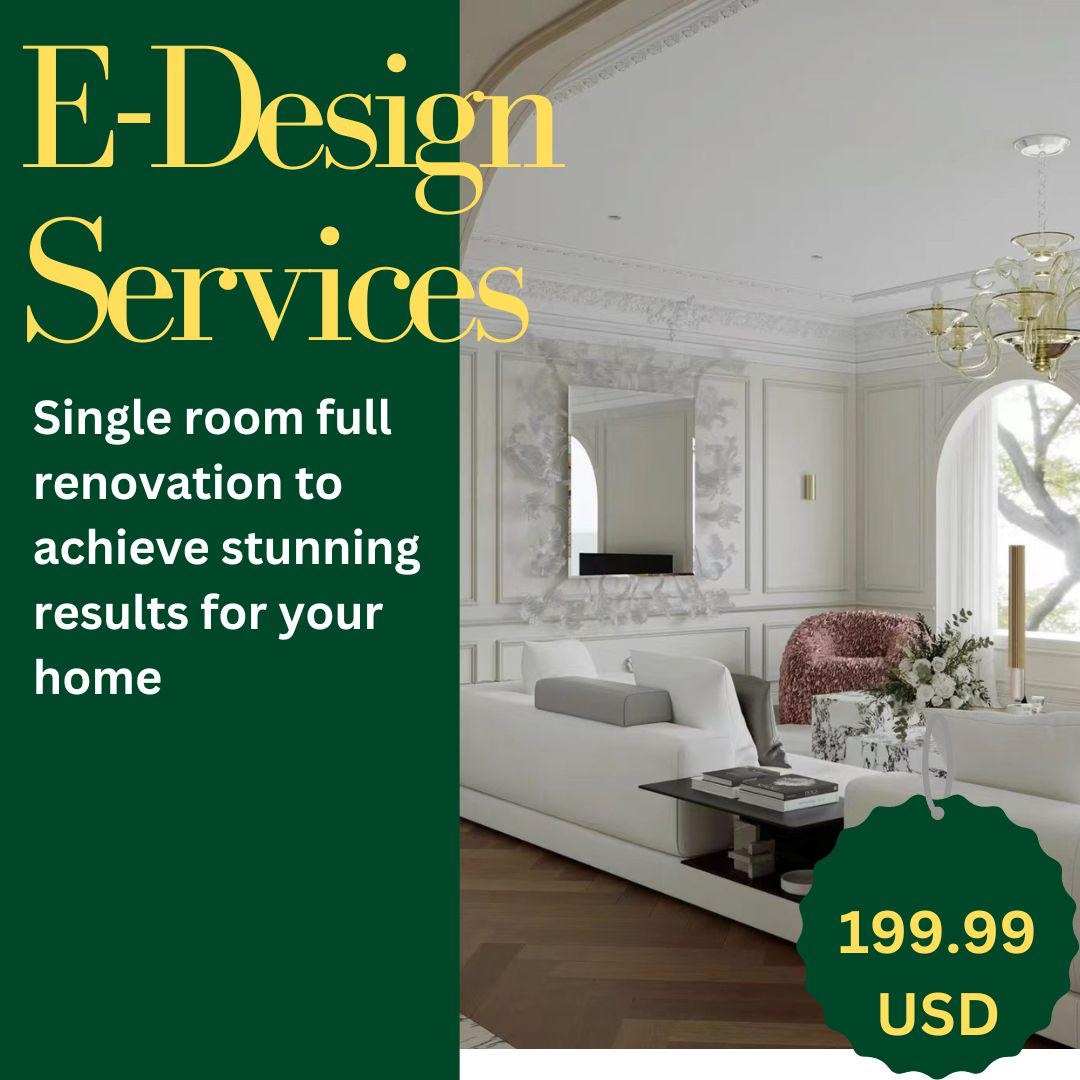 Online Interior Desiger, Interior Design Custom Living Room, Virtual ...