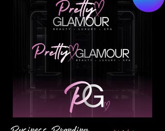 Luxury Logo Design, Hair, Lash, Beauty, Editable Canva Logo (Digital Download)
