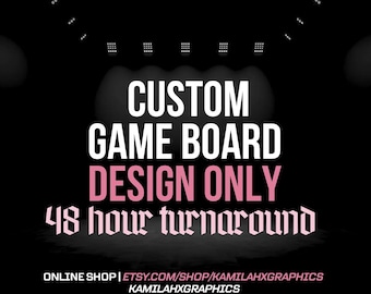 Custom Game Board Design, Personalized Event Drinking Game (Digital File)