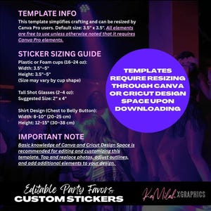 Editable Zodiac Party Cup Template, Canva Design (Digital Download) image 2